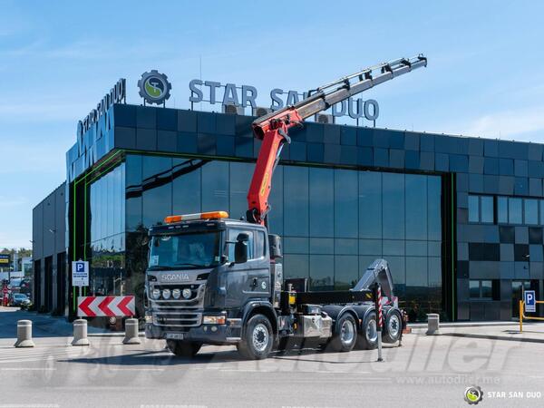 Scania - G400 / 8x4 / PALFINGER PK 34002 SH kran Hooklift / kamion rol kiper / STR-0657