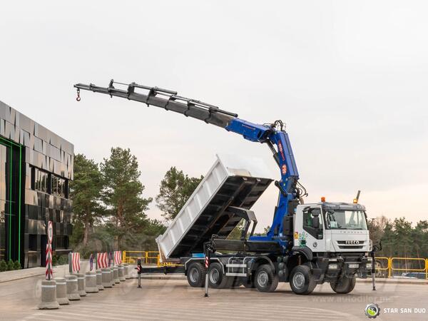 Iveco - TRAKKER 450 / 8x8 / PM 85SP kran / kiper / STR-0663