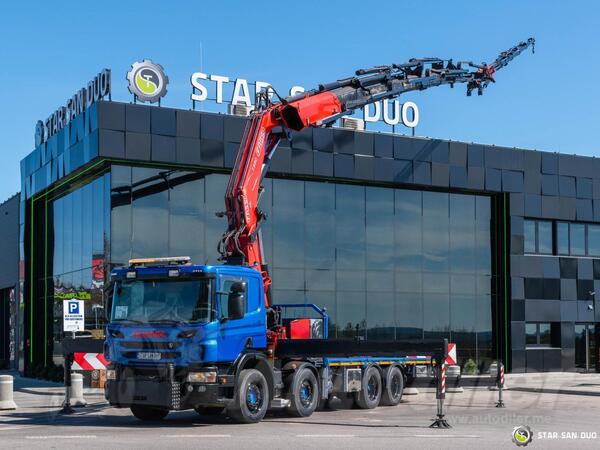 Scania - P400 8x2 FASSI F950RA.2.28 Fly Jib Kran kamion platforma / STR-0664