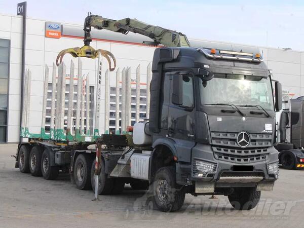 Mercedes Benz - Arocs 3351 / 6x6 / LOGLIFT ET450 KRAN kamion za prevoz drva / MO3124