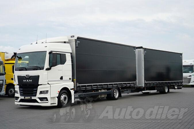 MAN - TGX / 18.470 / E 6 / GM / 120 M3 / kamion sa klizna zavesa cerada + prikolica sa kliznom ce...