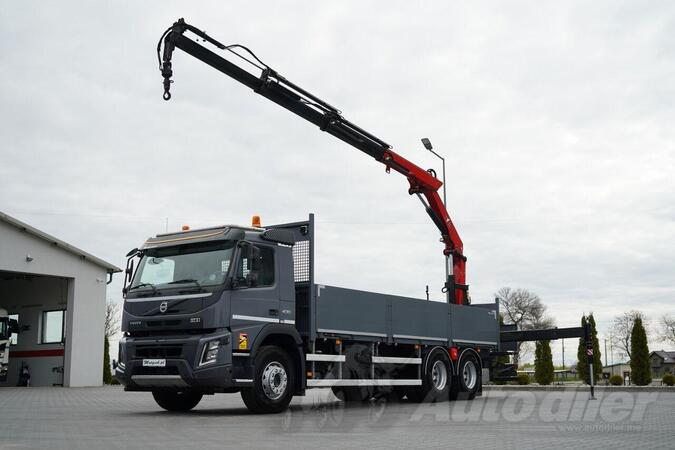 Volvo - FMX 430 Kamion s ravnom platformom + Kran / IMP-4163