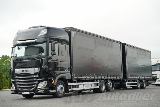 DAF - XF 480 kamion sa kliznom ceradom + prikolica / IMP-4240
