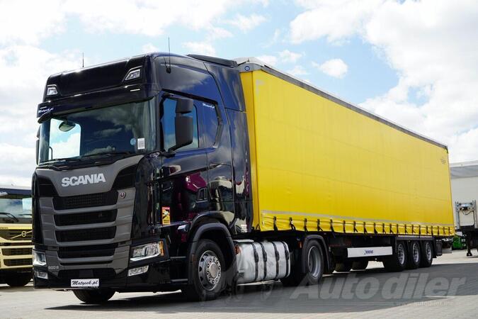 Scania - S 500 Tegljač + poluprikolica sa kliznim ceradom / IMP-4211