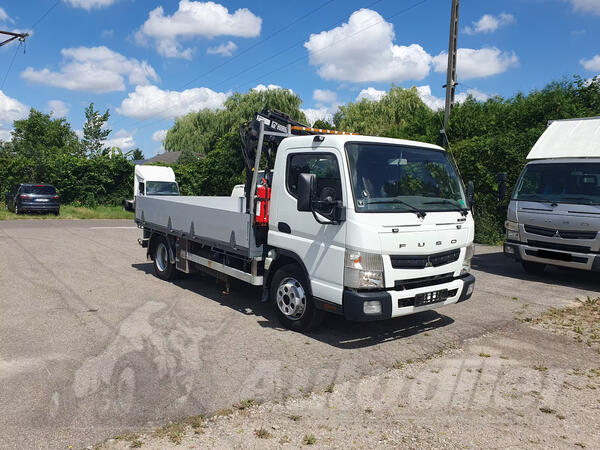 Mitsubishi - Fuso Canter 7C15 / kran kamion s ravnom platformom / MO3194