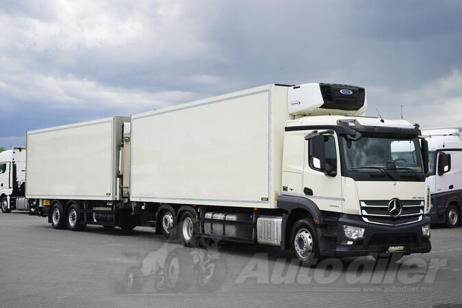 Mercedes Benz - ACTROS / 2540 / ACC / E 6 / rampa / kamion hladnjača + prikolica furgon / DOM-2280