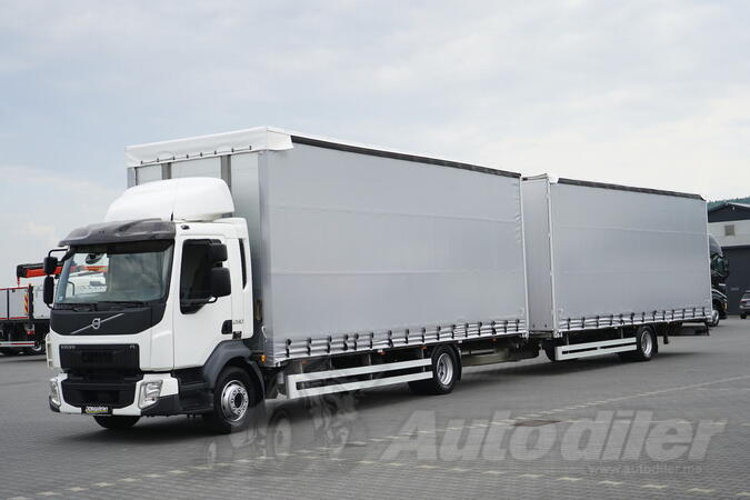 Volvo - FL / 280 / ACC / E 6 /120 M3 / kamion sa klizna zavesa cerada + prikolica sa kliznom cera...