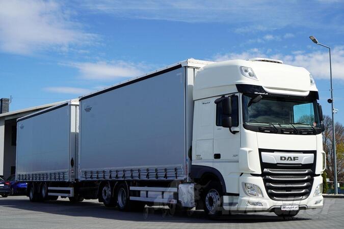 DAF - XF 480 kamion sa kliznom ceradom + prikolica/IMP-4153