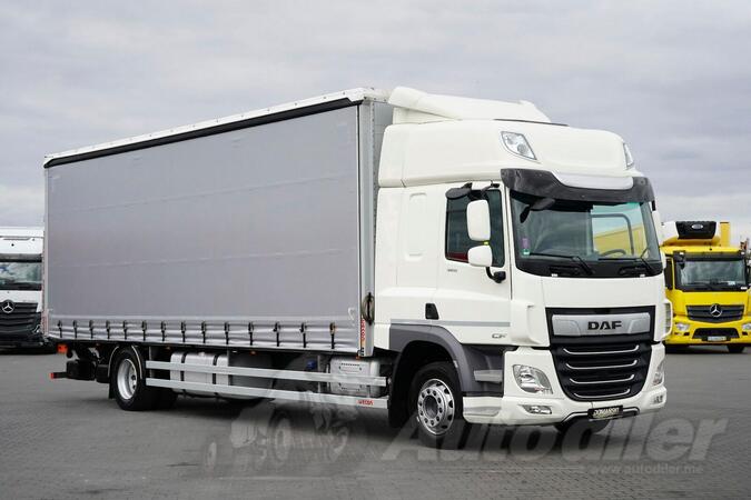 DAF - CF / 320 / ACC / E 6 / rampa / 21 PALETA / 8055 KG kamion sa klizna zavesa cerada / DOM-2212