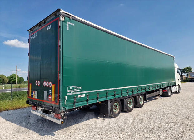 Schmitz Cargobull - MEGA / Nova cerada i krov / u odličnom / čistom stanju/ poluprikolica sa kliz...