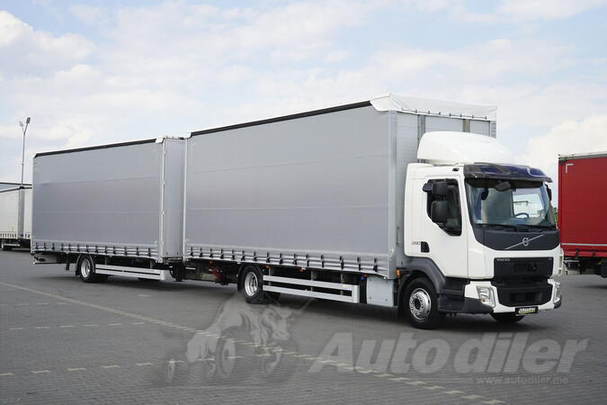 Volvo - FL / 280 / ACC / E 6 / 120 M3 / kamion sa klizna zavesa cerada + prikolica sa kliznom cer...