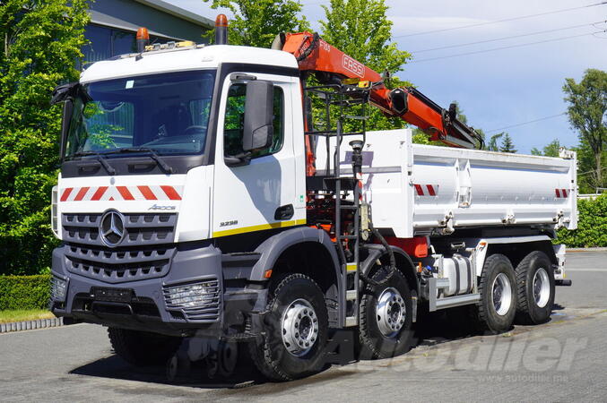 Mercedes Benz - Arocs 3236 8x4 / HDS Fassi F155A.0.22 kran / daljinsko upravljanje / dvosmerni ki...