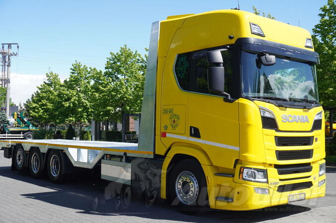 Scania -  R650 V8 8×4/4 / nova pocinkovana platforma za šlep službu 955 cm / retarder / šlep kami...