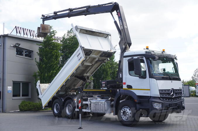 Mercedes Benz - Arocs 2636 6×4 / 100 tho. km! / HIAB X-Hiduo 188 / rotator / 3-s kiper / FHM-0059
