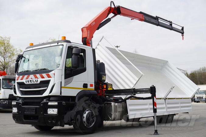 Iveco - Stralis 19.310 / kiper sa tri strane / Fassi F155A.0.23 / daljinsko upravljanje / FHM-0090