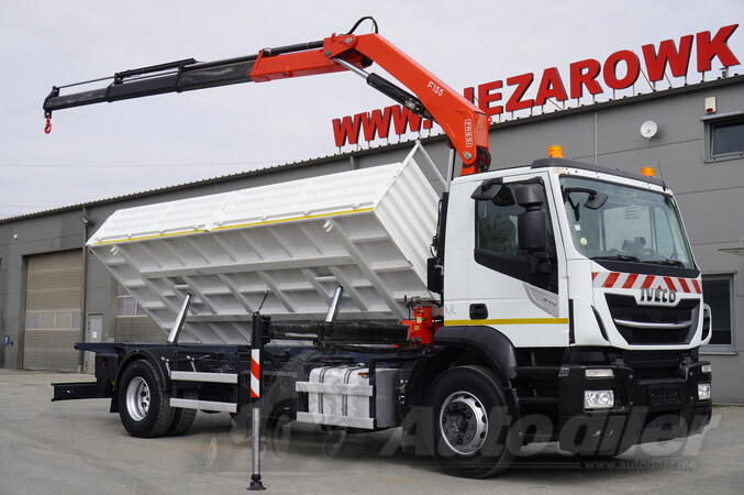 Iveco - Stralis 19.310 / kiper sa dva smera istovara / Fassi F155A.0.23 / daljinsko upravljanje /...