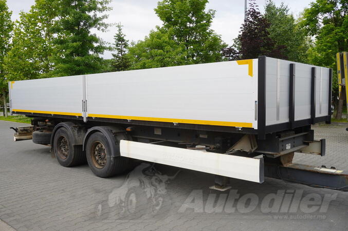 Krone - građevinska prikolica / ravna platforma 18 paleta / nova nadgradnja / FHM-0145