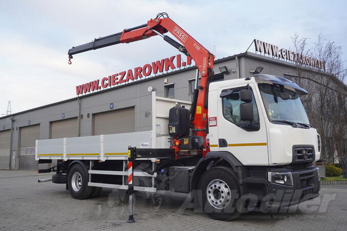 Renault - C280 DTI 8 / FASSI F135A.22 kran / dohvat 8 m / ravna platforma 15 EPAL / FHM-0151