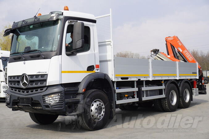 Mercedes Benz - Arocs 2633 + FASSI F155A.0.23 dizalica / rotator / ravna platforma / daljinski up...