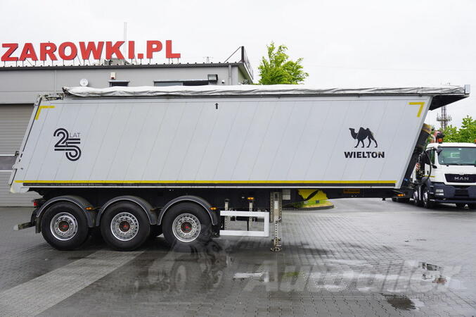 Wielton - NW-3 kiper poluprikolica / 38 m³ / 6,2 t / električni sklopivi krov / FHM-0180