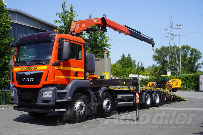 MAN - TGS 35.360 E6 8×2 / FASSI F235A.2.22 dizalica / daljinsko upravljanje / šlep kamion / FHM-0044