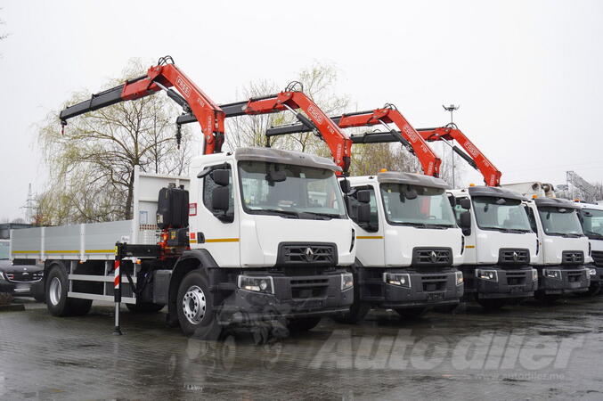 Renault - C320 P4x2 E6 / Fassi 5.6 t / Range 8 m / Platform 15 EPAL kamion s ravnom platformom / ...