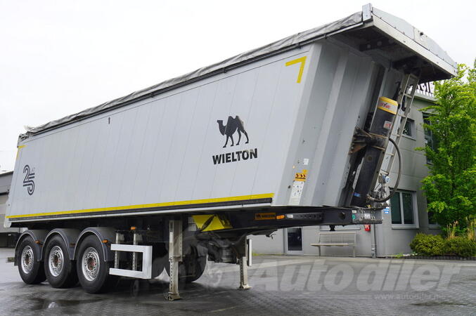 Wielton - NW-3 kiperska poluprikolica / 6,2 t, zapremina 38 m³ / električno preklopni krov / FHM-...