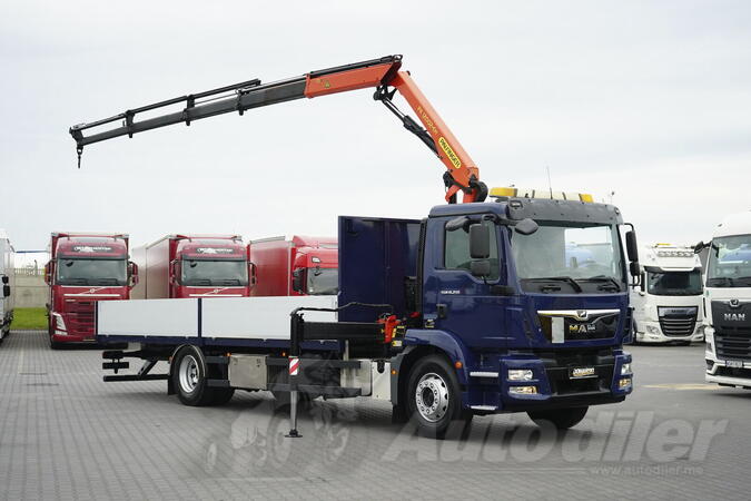 MAN - TGM / 18.250 / ACC / E 6 / kran / kamion s ravnom platformom / DOM-2326