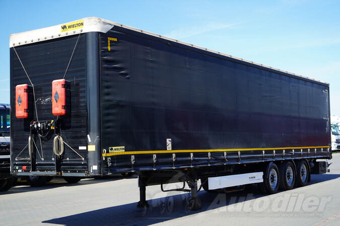 Wielton - poluprikolica sa kliznom ceradom / Standard / Podizna osovina / 385/65 R22.5 / IMP-4498