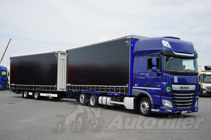 DAF - XF 480 / Euro 6 / ACC / Retarder / Prostorni set 120 m³ / Tegljač sa kliznom ceradom + pri...