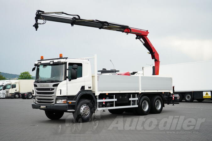Scania - P 360 / 6x4 / Sanduk + HDS / HMF 1730 K3 / Retarder / Rota / Kamion sa Platformom / DOM-...