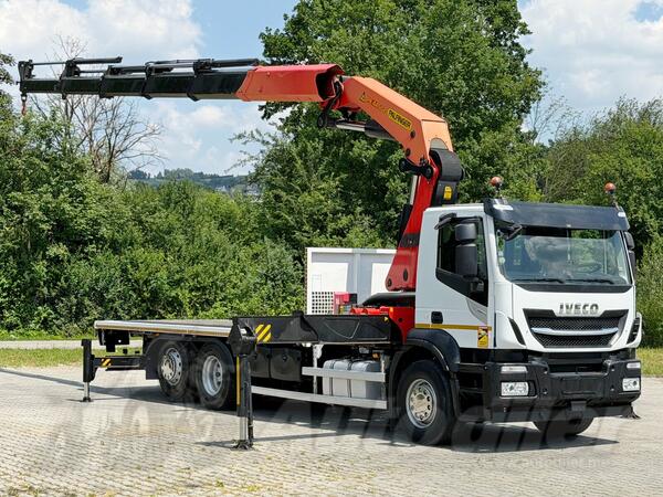 Iveco - Stralis 460 / Platforma 6,65 m / Dizalica / Daljinsko Upravljanje / Kamion sa Otvorenom P...