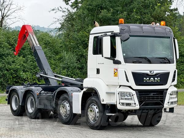 MAN - TGS 35.420 / Abrolkiper / 8x4 / TOP STANJE / Kamion sa navlakačem kontejnera / LUS-1339