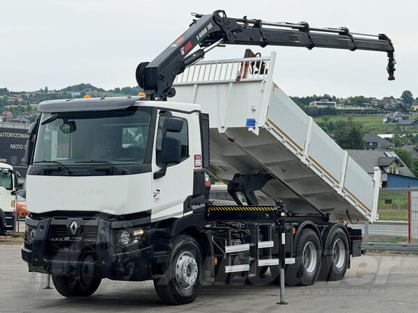 Renault - C 430 / KIPER 5,40 m / HIAB X-HIDUO 188 + DALJINSKO UPRAVLJANJE / 6x4 / Kiper kamion / ...
