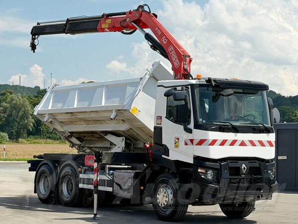 Renault - C 380 / kran / kiper / LUS-1351