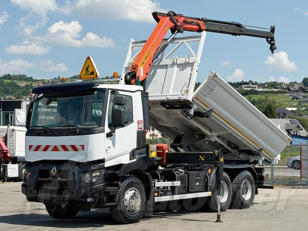 Renault - C 380 / Kiper 5,20 m / Dizalica + daljinsko upravljanje / 6x4 / TOP / Kiper kamion / LU...