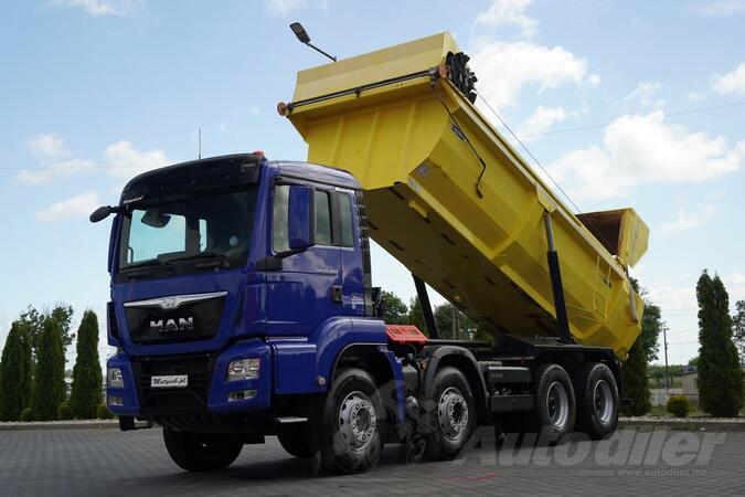 MAN - TGS 35.460 / 8x4 / Zadnji kiper / Hidraulična stranica / Navigacija / Automatski menjač / K...