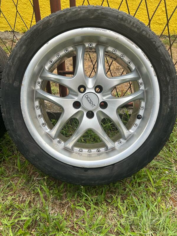 DEZENT rims and UniroyalRainsport5 tires
