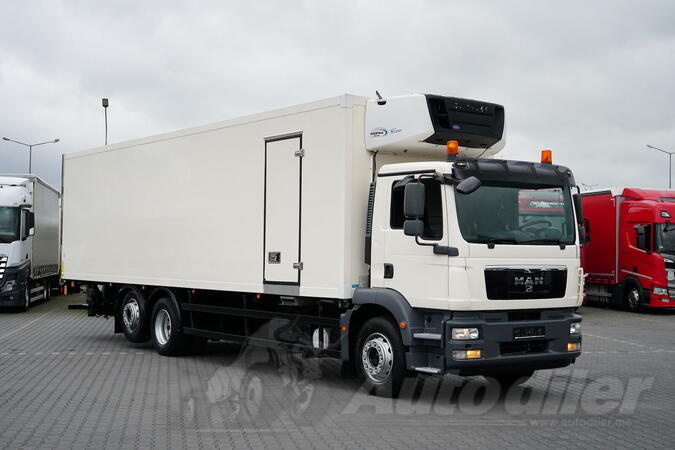 MAN - TGM / 26.340 / EURO 5 / HLADNJAČA + RAMPA / 24 PALETE / UPRAVLJIVA OSOVINA / Hladnjača kami...