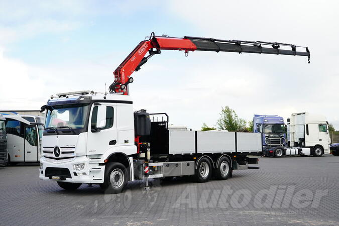 Mercedes Benz - ACTROS / 2543 / 6 X 2 / PLATFORM + HDS / FASSI F 295 / VISINA 16 / Kamion sa ravn...