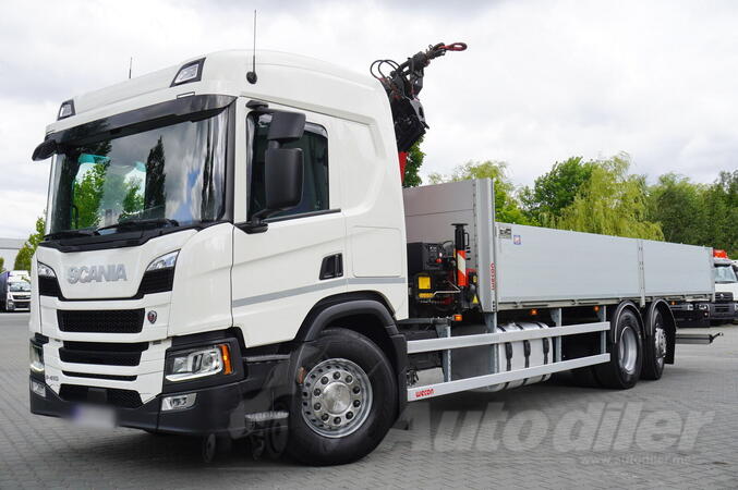 Scania - P410 B 6x2 / 2024 / 90 hilj. km! / HMF 1920K RCS kran / RCL 5400 / Kamion sa auto kranom...