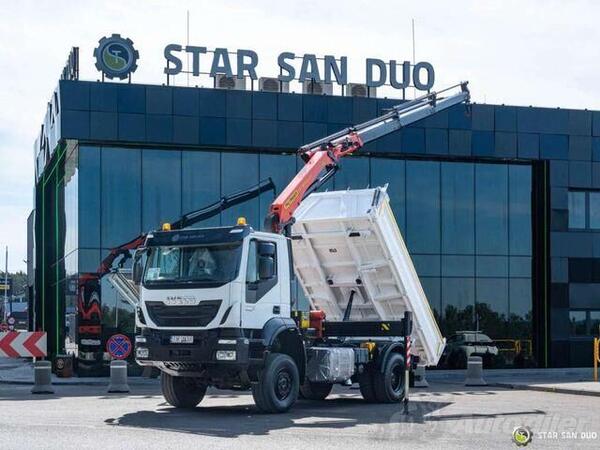 Iveco - TRAKKER 450 4x4 / PALFINGER 18002 EH / KRAN / KIPER / Kiper kamion / STR-0693