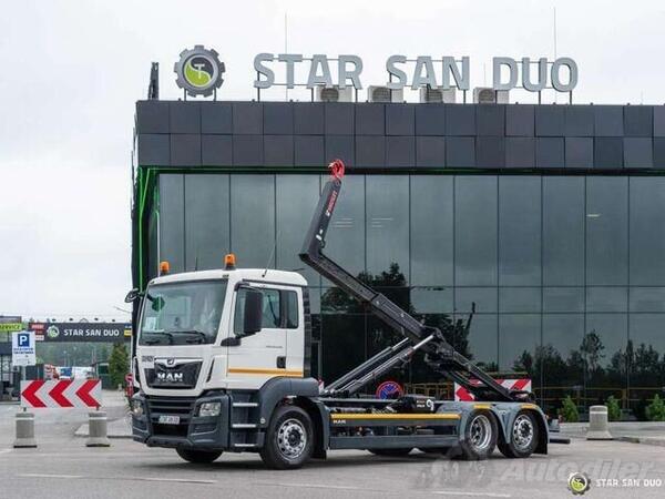 MAN - TGS 26.430 6x2 / HIAB MULTILIFT Optima 20S59 / Navlakač kontejnera (hooklift) / Kamion sa n...