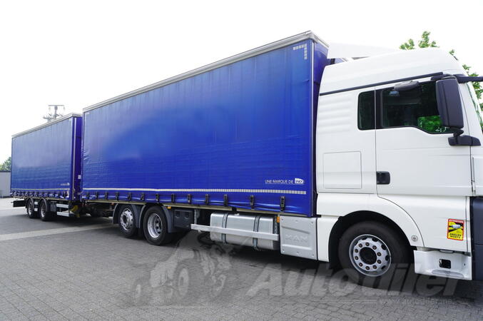 MAN - TGX 26.510 6x2-4 / kamion sa kliznom zavesom / 20 EPAL / 3. upravljiva osovina / 2+1 / FHM-...