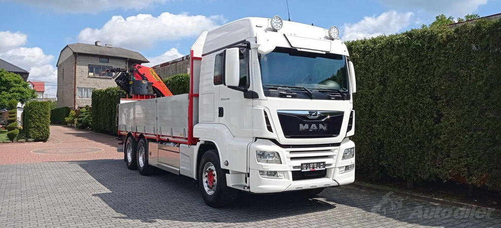 MAN - TGS 33.500 6x4 / Ravna Platforma sa PALFINGER PK 23002 SH Dizalicom + Ravna Platforma Priko...