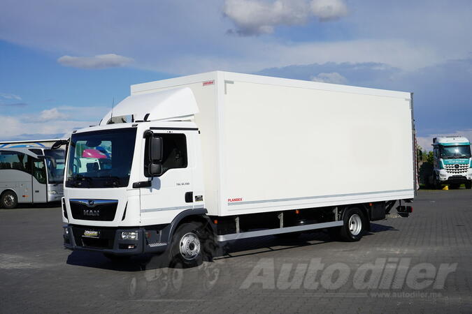 MAN - TGL / 12.190 / EURO 6 / Kontejner + Rampa / 16 paleta / Kamion sa sandukom / DOM-2449