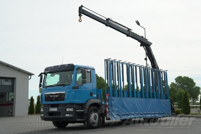 MAN - TGM 18.290 / 4X2 / ZA PREVOZ STAKLA / HDS HIAB 122 E-2 / PLATFORMA / VOZILO ZA PREVOZ STAKL...