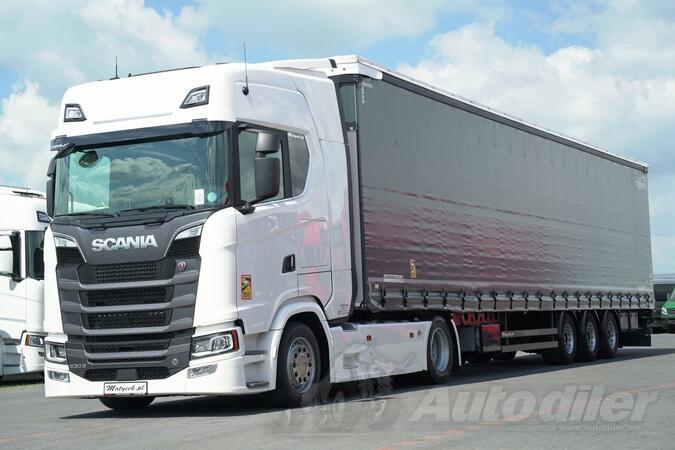 Scania - S 530 tegljač + poluprikolica sa kliznom ceradom / IMP-4381