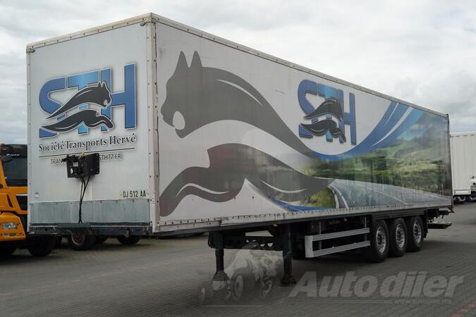 Lecitrailer - furgon poluprikolica za kontejnere / Palfinger utovarna rampa 2.500 kg / podizna os...