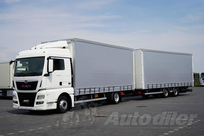 MAN -  TGX / 18.420 / Euro 6 / XLX / Kamion sa kliznom ceradom + prikolica sa kliznom ceradom / 1...